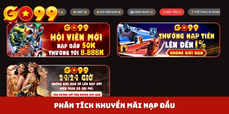 Phân tích khuyến mãi nạp đầu
