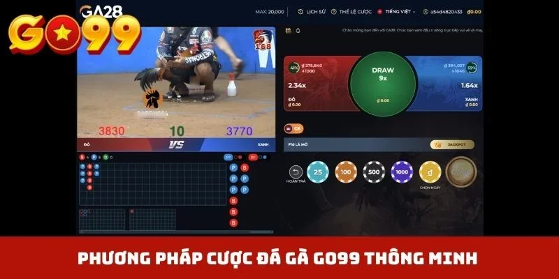 Phương pháp cược đá gà GO99 thông minh